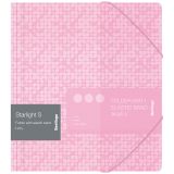 Папка для тетрадей на резинке Berlingo "Starlight S" А5+, 600мкм, розовая, с рисунком