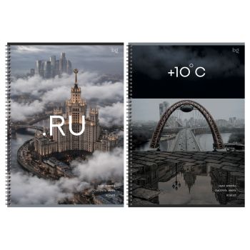 Тетрадь 80л., А4, линия, на гребне BG 