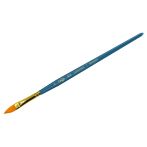 Кисть художественная синтетика Гамма "Галерея", плоскоовальная "кошачий язык" №6, короткая ручка