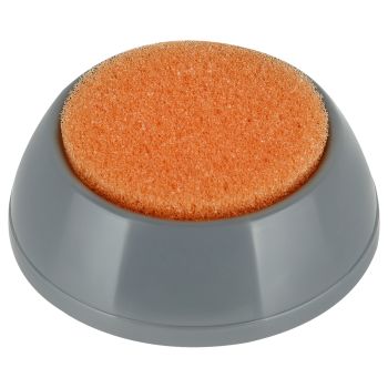 Подушка увлажняющая СТАММ, с губкой, круглая, серая