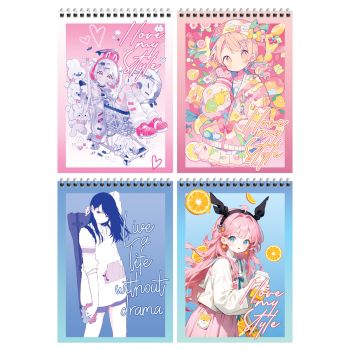 Блокнот А5 80л. на гребне BG 