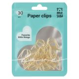 Скрепки фигурные 25мм, MESHU "Капельки", 30шт., пакет с замком зип лок, европодвес