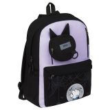 Рюкзак MESHU "Black cat", 44*30*13см, 1 отделение, 5 карманов, уплотненная спинка,  в комплекте пенал 15*10см