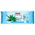Салфетки влажные OfficeClean, 50шт., антибактериальные, экстракт алоэ