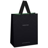 Набор пакетов подарочных 18*23*10см MESHU "Черный агат", 4шт., фольга, выб. лак, матовая ламинация