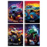 Записная книжка А6 80л. на гребне BG "Яркие машины"