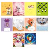 Тетрадь 12л., клетка BG "Кошечки"