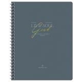 Тетрадь 80л., А5, клетка на гребне GreenwichLine "Honestum", матовая ламинация, тиснение фольгой, 80г/м2