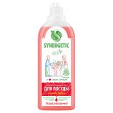 Средство для мытья посуды и игрушек Synergetic "Арбуз", антибакт., концентрат, 1л
