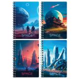 Записная книжка А6 80л. на гребне BG "Стиль будущего"