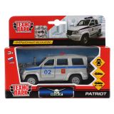 Машина игрушечная Технопарк "Полиция. УАЗ патриот", UAZ, металл., 12см, инерционная, с подвижными элементами