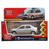 Машина игрушечная Технопарк "Renault Logan", RENAULT, металл., 12см, серебристый, с подвижными элементами