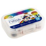 Гуашь Гамма "Классическая", 12 цветов, 20мл , пластиковый бокс