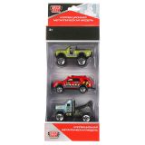 Набор игрушечных машин Технопарк "Городской микс", 3шт., металл., 7,5см