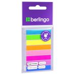 Флажки-закладки Berlingo 45*8мм, 20л*8 неоновых цветов, европодвес