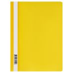 Папка-скоросшиватель пластик. СТАММ А4, 160мкм, желтая с прозр. верхом