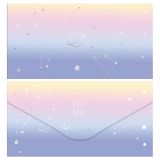 Конверт для денег MESHU "Вселенная" 85*164мм, матовая ламинация, фольга