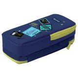 Пенал 2 отделения, 205*80*55 Berlingo "Space mission", полиэстер, внутренний органайзер, магнит