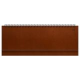 Планинг датированный 2026г., 64л., 330*130мм, кож.зам, BG "Winner.Brown", коричневый