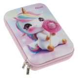 Пенал EVA Först "Сладкий единорог", 230*150*50, 1 отделение, откидная планка, карман