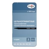 Набор карандашей цельнографитных ч/г Гамма "Студия" 6шт., 6B-2H, метал. упаковка