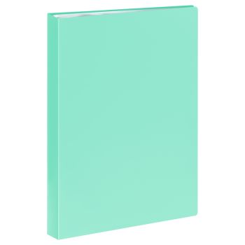 Папка с 60 вкладышами СТАММ А4, 21мм, 500мкм, пластик, пастель, мятная