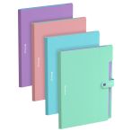 Папка 5 отделений Berlingo "Haze", А4, 600мкм, на кнопке, ассорти, софт-тач