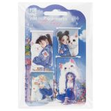 Закладки магнитные для книг, 4шт., MESHU "Be happy", матовая ламинация