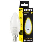 Лампа светодиодная Старт LED, серия "WS" 7W30, тип С "свеча", E14, 2700К, теплый свет, 25000ч