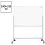Доска магнитно-маркерная OfficeSpace, 100*150см, двусторонняя, поворотная, мобильная, алюминиевый профиль, фиксатор положения