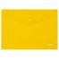 Папка-конверт на кнопке СТАММ А4, 180мкм, пластик, прозрачная, желтая