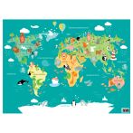 Настольное покрытие детское ArtSpace "World map", А3+