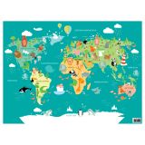 Настольное покрытие детское ArtSpace "World map", А3+