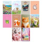 Набор открыток Арт и Дизайн  "Ассорти №16" 121*183мм, 10 дизайнов