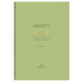 Тетрадь 80л., А4, клетка на гребне GreenwichLine "Достоинство", матовая ламинация, тиснение фольгой, 80г/м2