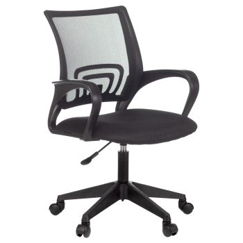 Кресло оператора Бюрократ CH-695NLT, спинка сетка черная TW-01, сиденье ткань черная TW-11, пиастра (до 120кг)