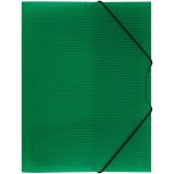 Папка на резинке СТАММ "Кристалл" А4, 500мкм, пластик, зеленая