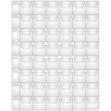 Лист для альбома OfficeSpace "Optima" на 48 монет 28*28, 120мкм