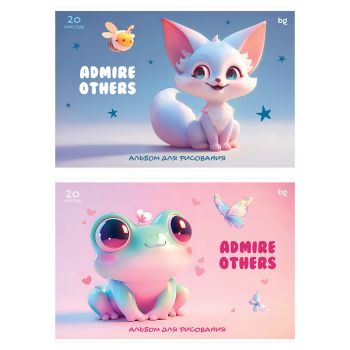 Альбом для рисования 20л., А4, на склейке BG 