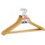 Вешалка-плечики OfficeClean, набор 5шт., деревянные, с перекладиной, 45см, цвет натуральный