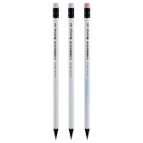 Карандаш ч/г Berlingo "Shade" HB, черное дерево, круглый, заточен., с ластиком, ассорти