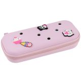 Пенал 1 отделение,  235*43*100 мм, Berlingo, "EVA pink", внутренний карман-сетка на молнии, откидная планка, ЭВА материал