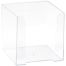 Подставка для бумажного блока СТАММ, 9*9*9см, пластиковая, прозрачная