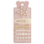 Заколки для волос MESHU, жемчужный цвет, 6шт., европодвес