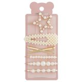 Заколки для волос MESHU, жемчужный цвет, 6шт., европодвес