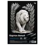 Картон белый А4, BG, 50 л., немелованный, в пакете