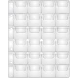 Лист для альбома OfficeSpace "Optima" на 24 монеты 44*40, 120мкм