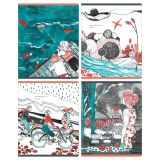 Тетрадь 48л., А5, клетка Greenwich Line "Незабываемый день", "софт-тач" ламинация, 70г/м2