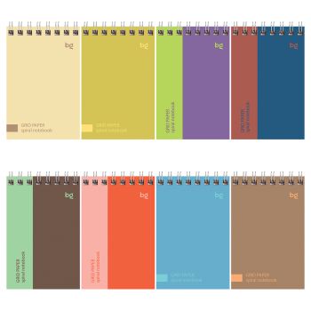 Блокнот А7 40л. на гребне BG 