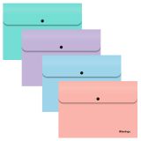 Папка-конверт на кнопке Berlingo "Instinct" А4, 330мкм, ассорти